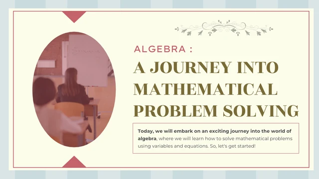 VIntage Algebra Math Presentation - Page 1