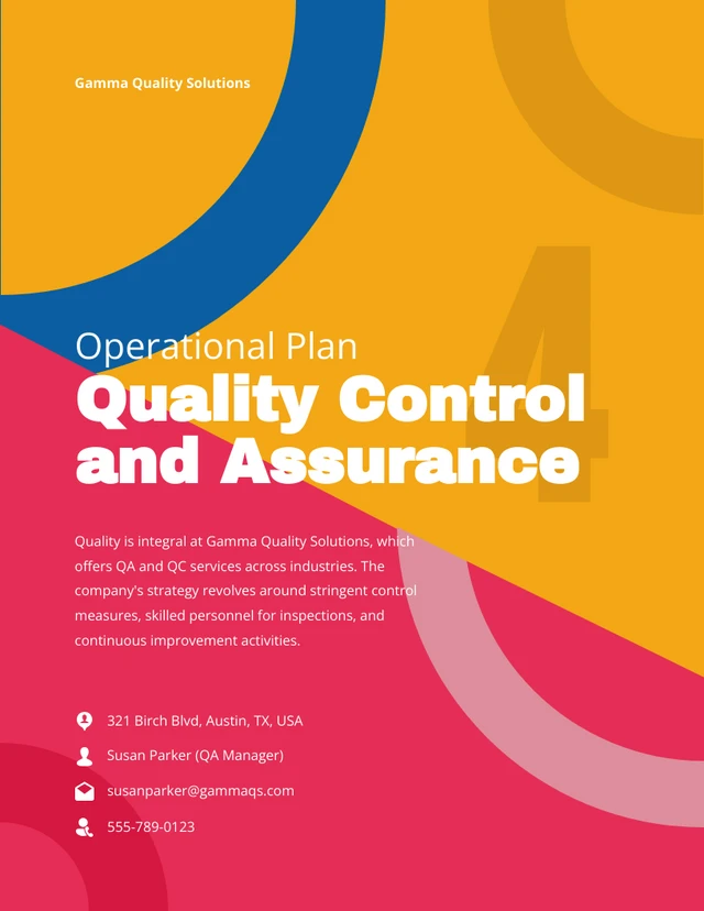 Colorful Shape Simple Operational Plan - Page 4