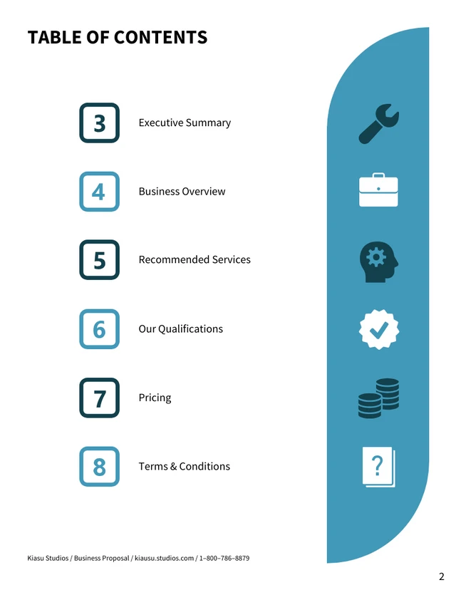 Modern Dark Green Business Proposal Template - Page 2