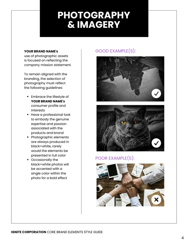 Core Brand  Style Guide - Page 4