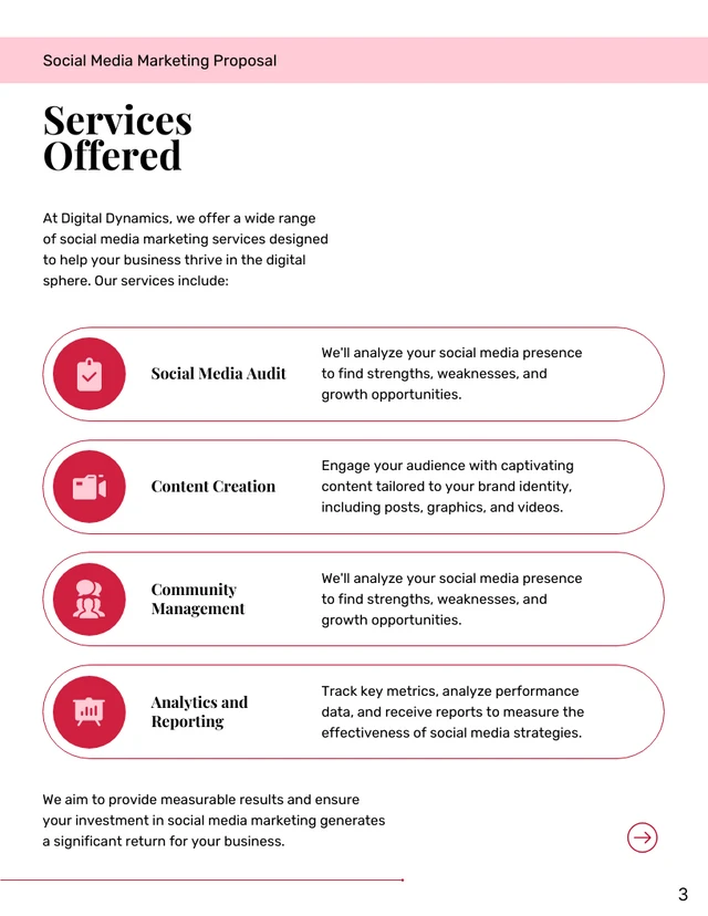 Social Media Marketing Proposal - Page 3