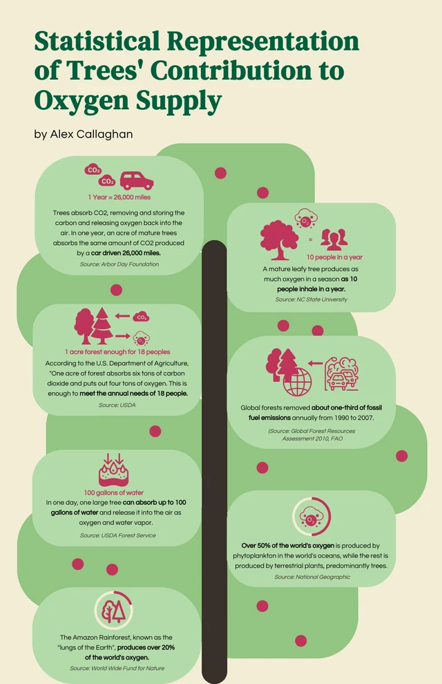 Simple High Tree Infographic Template