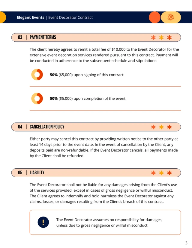 Event Decorator Contract Template - Page 3