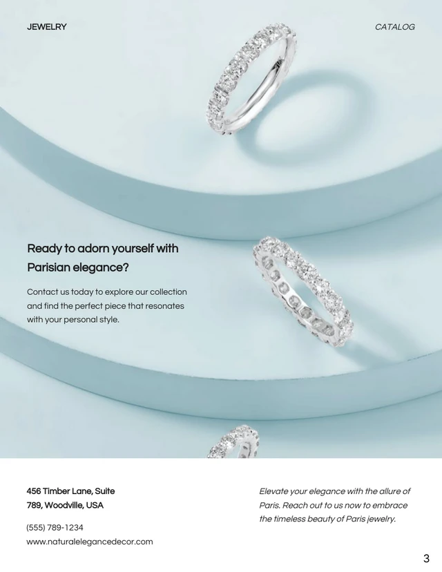 Clean Elegant Jewellery Catalog - Page 3