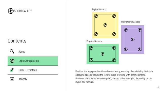 Green, Purple, and Yellow Simple Brand Identity Presentation - Page 4