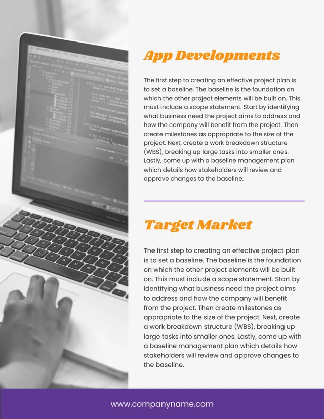 White Purple And Orange Minimalist Aesthetic Stuido Project Plans - Page 2