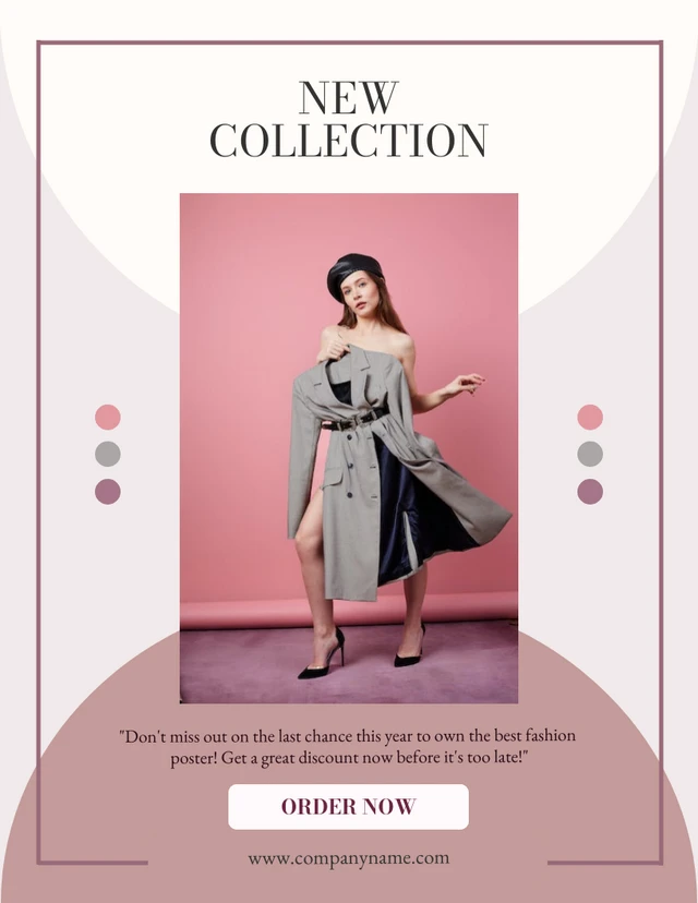 Pink Pastel New Fashion Collection Template
