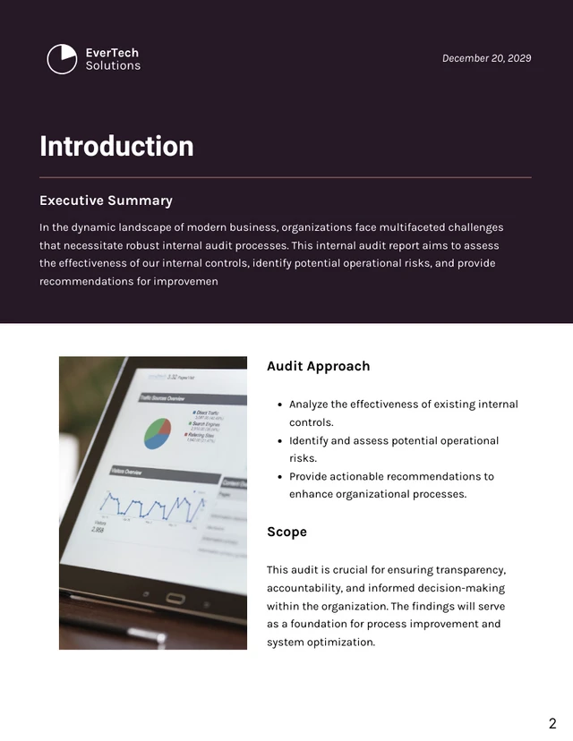 Internal Audit Report - Page 2