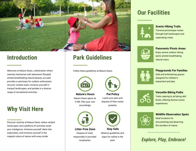 Parks and Recreation Facilities Brochure - Page 2