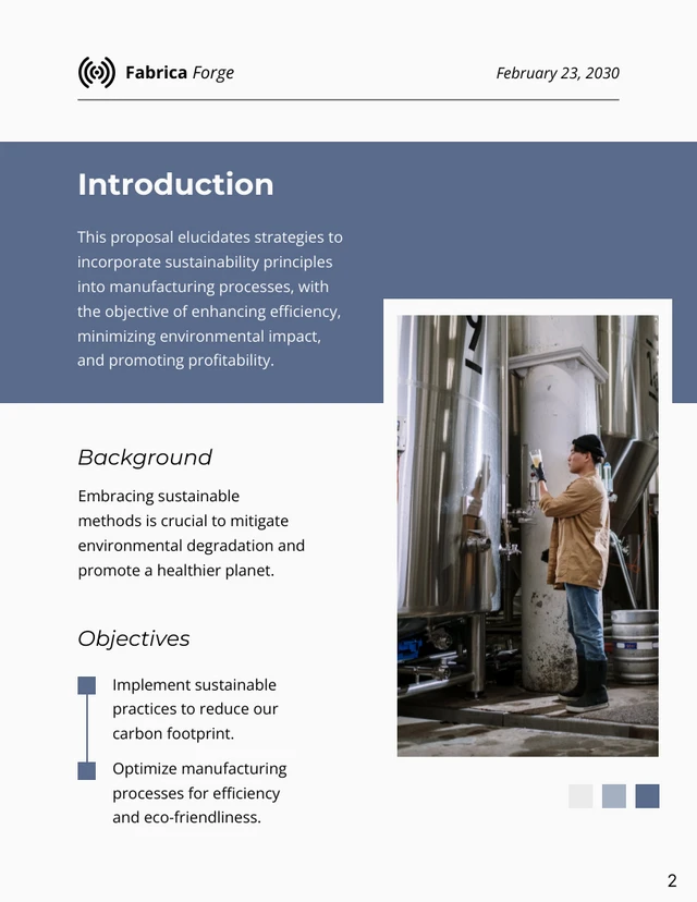 Sustainable Manufacturing Practices Proposal - Page 2