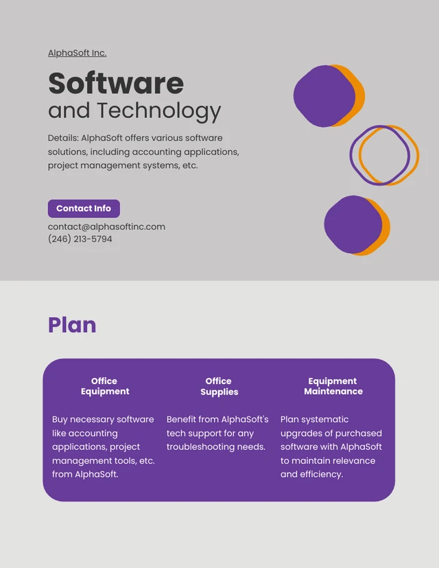 Gray And Purple Orange Cute Simple Resource Plan - Page 3