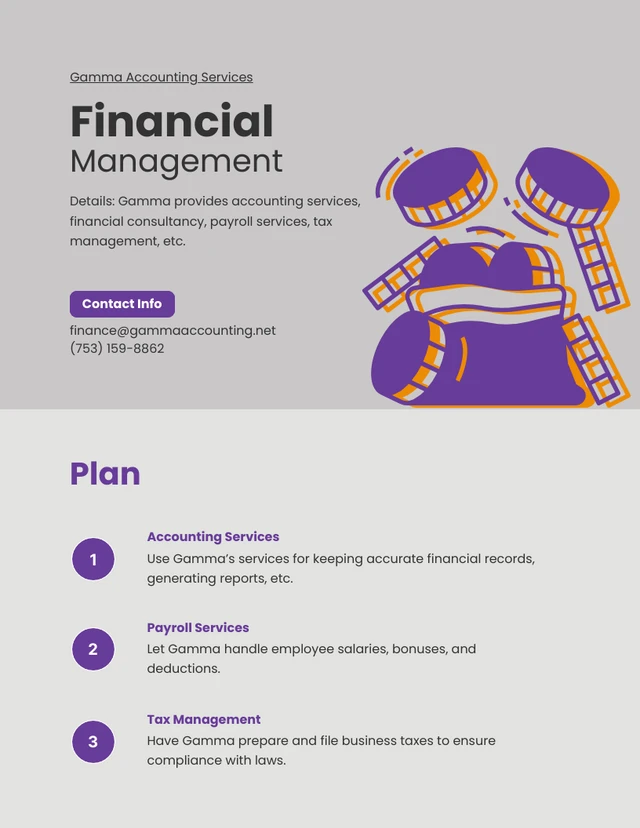 Gray And Purple Orange Cute Simple Resource Plan - Page 5