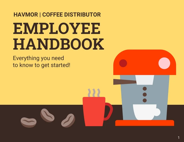 Company Distributor Employee Handbook - Page 1