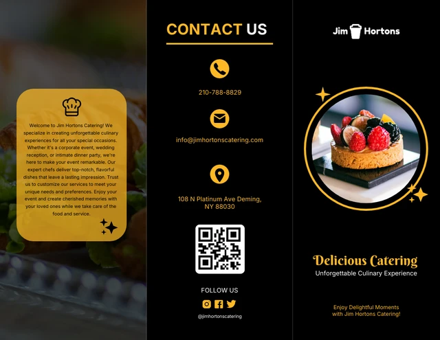 Corporate Event Catering Brochure - Page 1