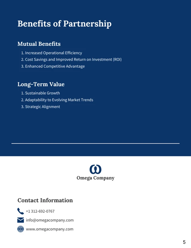 Vendor Proposal - Page 5