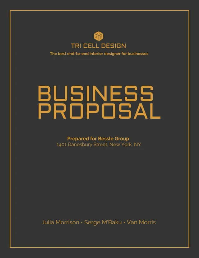 Business Proposal Outline - Page 1