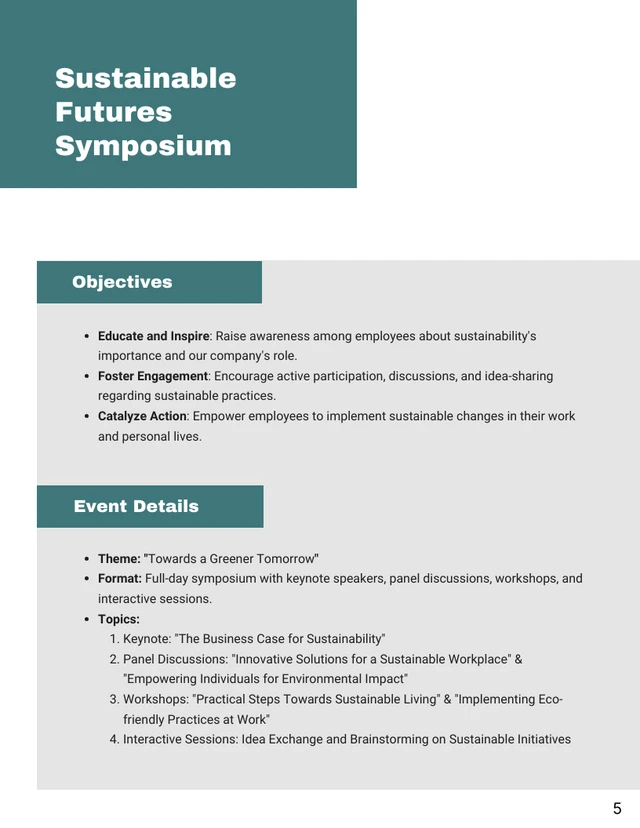 Tosca White Modern Minimalist Internal Sustainability Proposal - Page 5