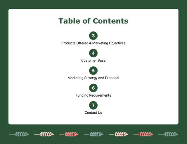 Muted Color Marketing Summary Report Template - Page 2