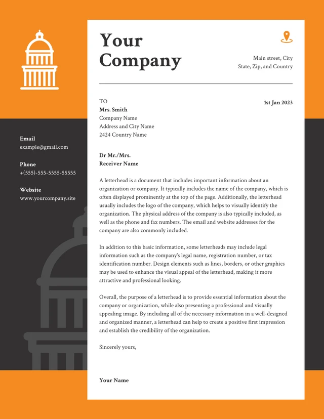 Law Firm Letterhead