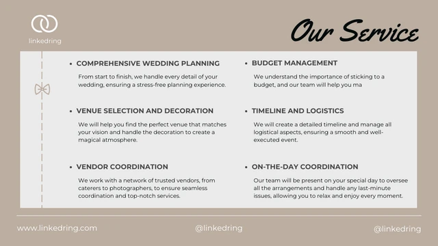 Simple Brown Wedding Presentation - Page 2