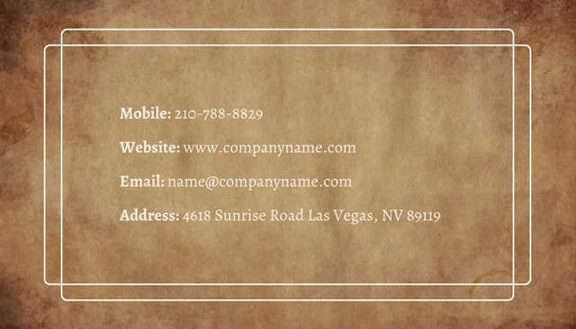 Brown Retro Vintage Barbershop Business Card - Page 2