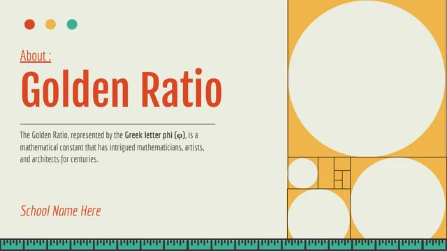 Colorful Golden Ratio Pattern Math Presentation - Page 1