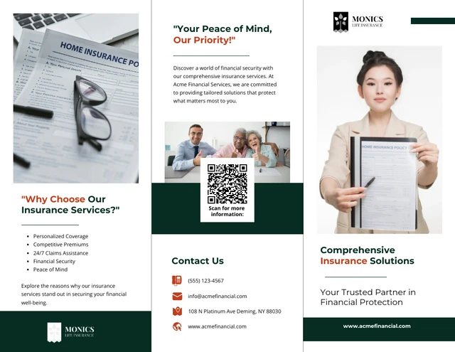 Insurance Services Brochure - Page 1