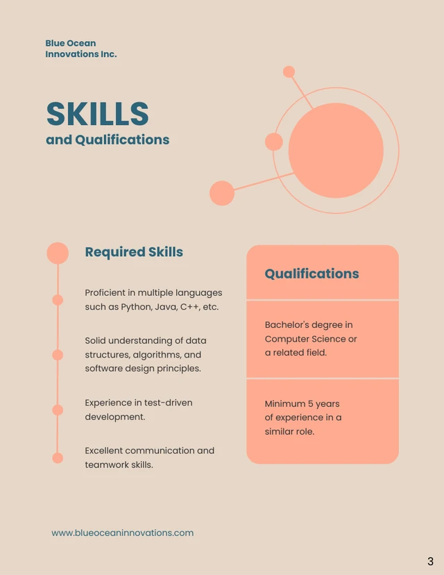 Orange And Blue Dot Simple Job Proposal - Page 3