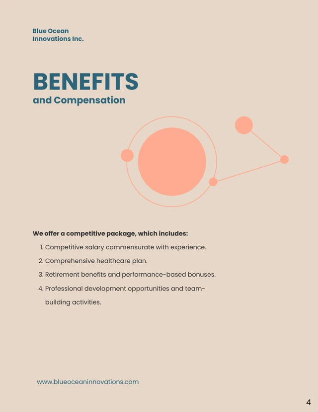 Orange And Blue Dot Simple Job Proposal - Page 4