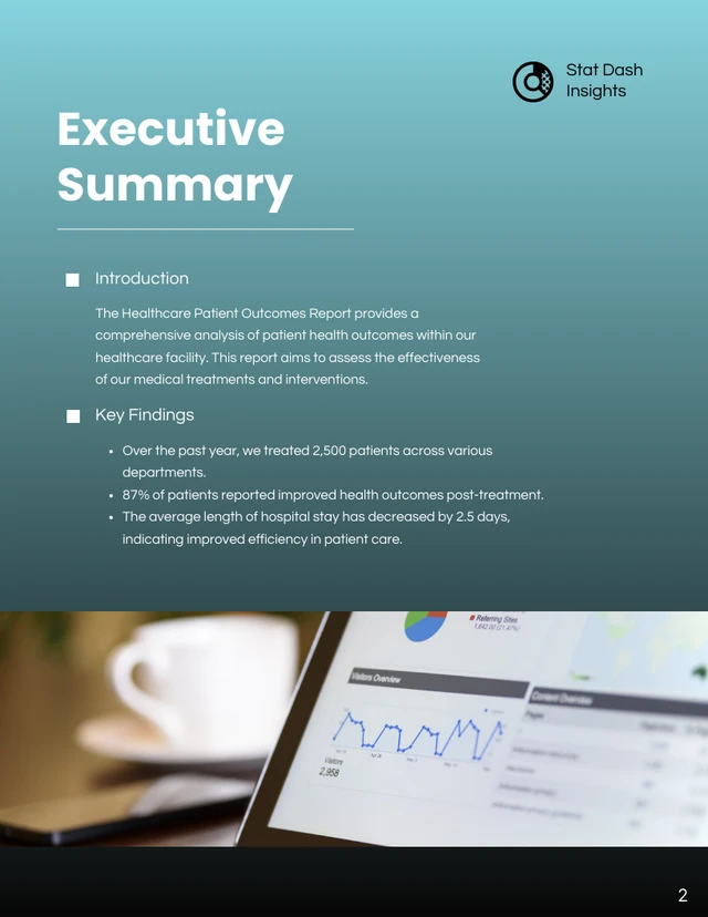 Black and Green Data Report - Page 2