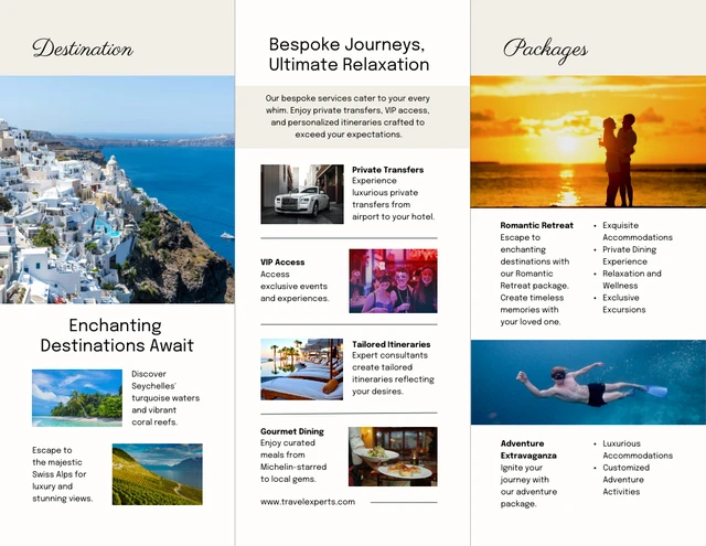 Luxury Travel and Tours Brochure - Page 2