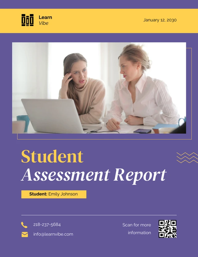 Student Assessment Report - Page 1