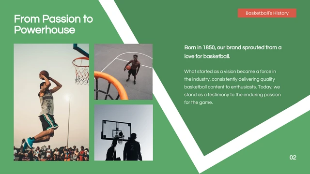 Green Aesthetic Basketball Sports Presentation - Page 2