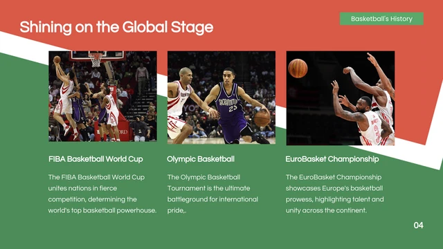 Green Aesthetic Basketball Sports Presentation - Page 4