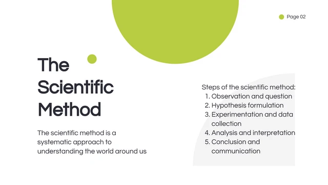 Green Minimalist Science Presentation - Page 2