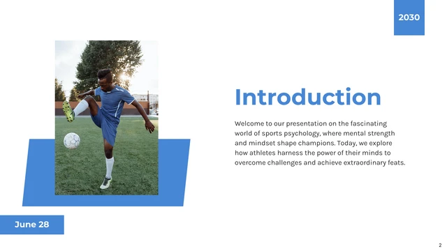 Modern White and Blue Sport Presentation - Page 2