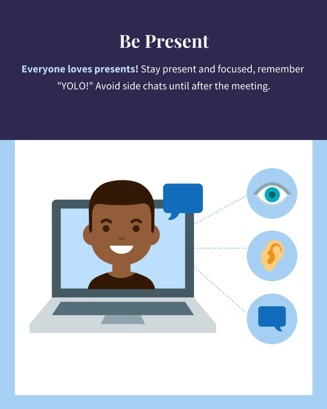 Virtual Meeting Etiquette Instagram Carousel Post - Page 4
