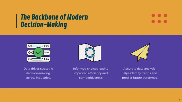 Colorful Purple, Red, and Yellow Data Presentation - Page 2