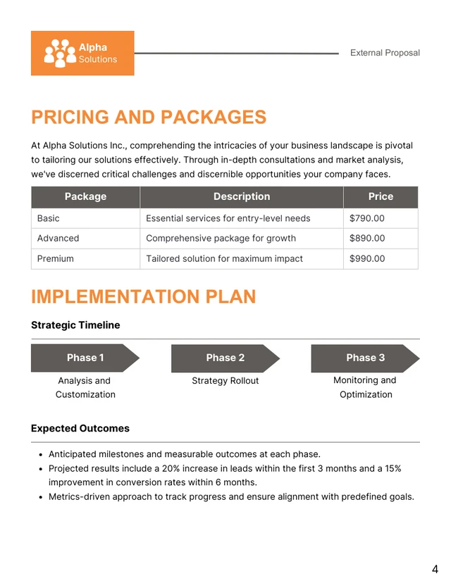 Sales Proposal - Page 4