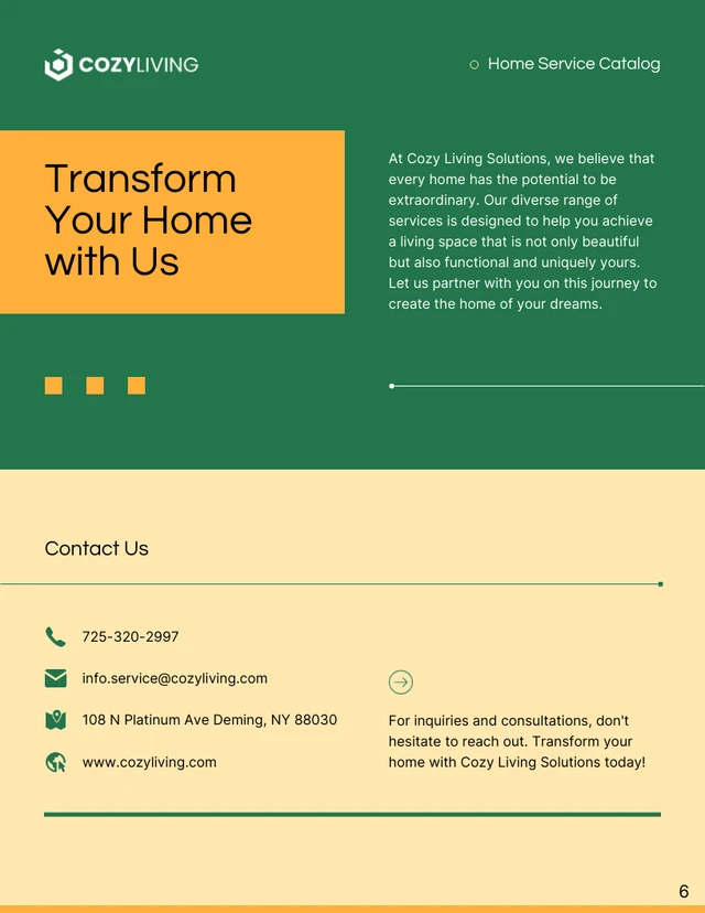 Home Catalog Template - Page 6