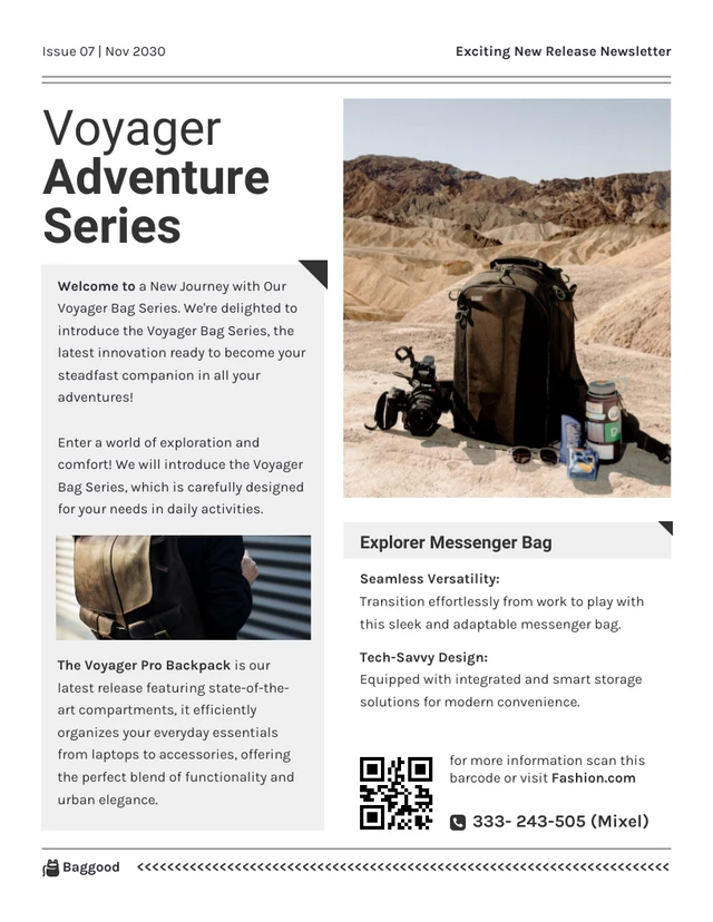 Exciting New Release Newsletter Template