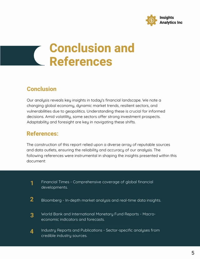 Financial Market Trend Report - Page 5