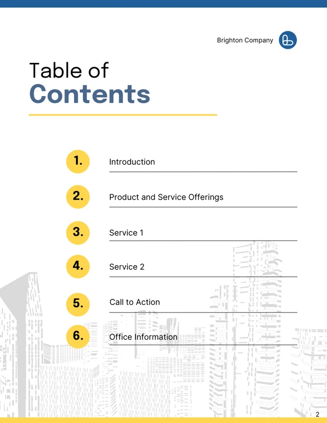 Company Catalog Template - Page 2