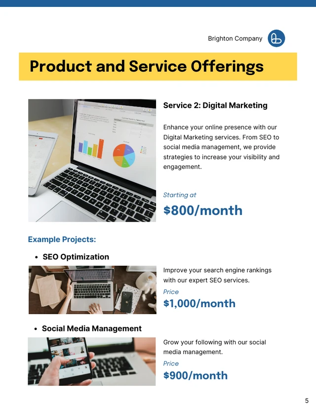 Company Catalog Template - Page 5