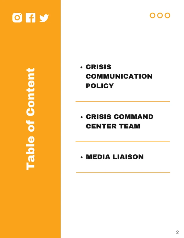 White Black And Yellow Clean Minimalist Professional Crisis Communication Plans - Page 2