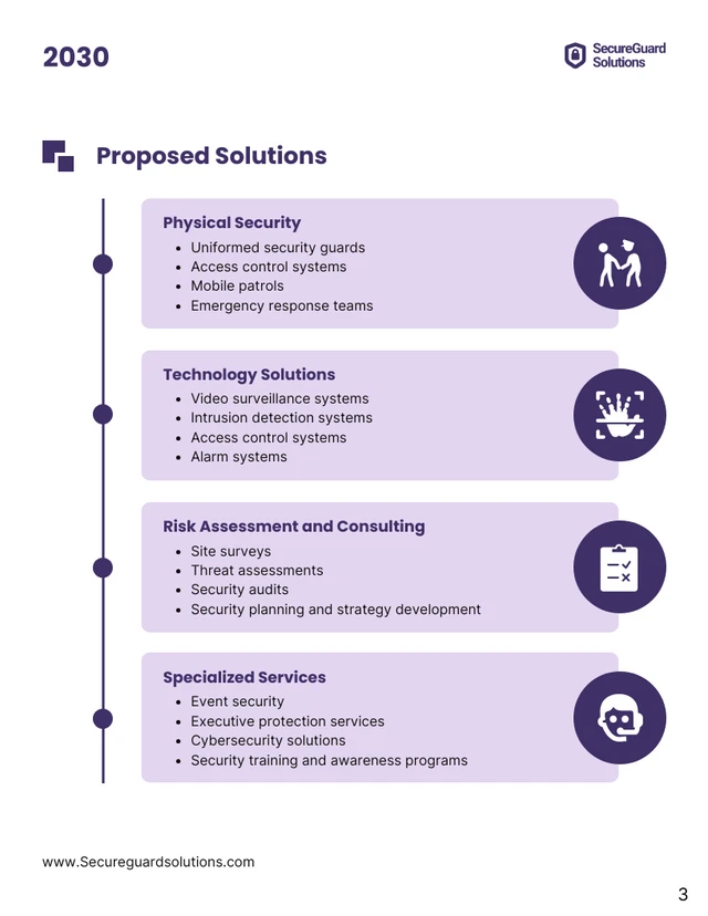 Security Services Proposal Template - Page 3