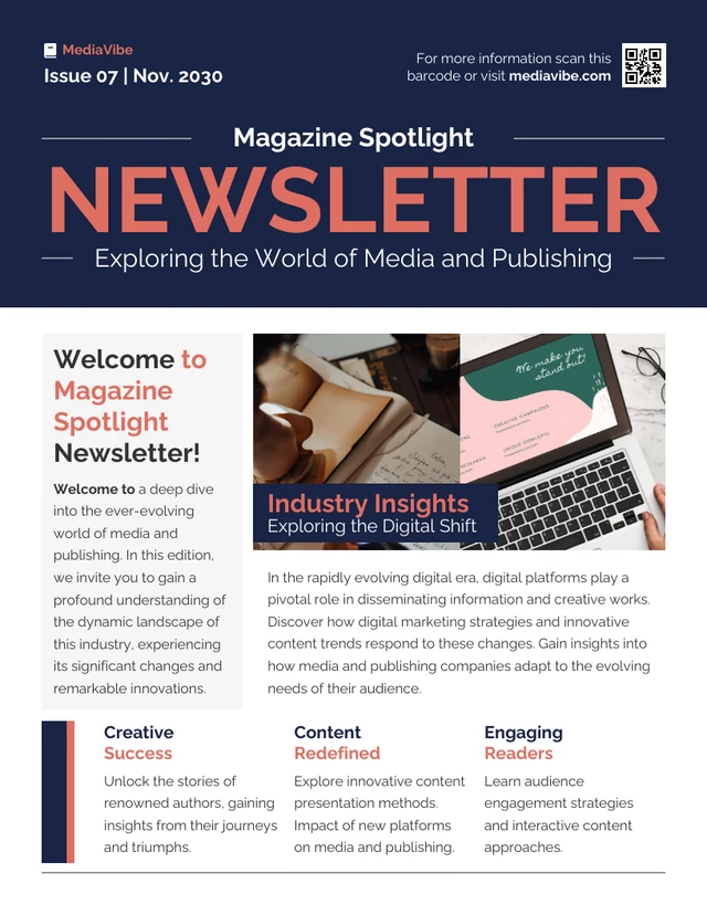 Magazine Spotlight Newsletter Template