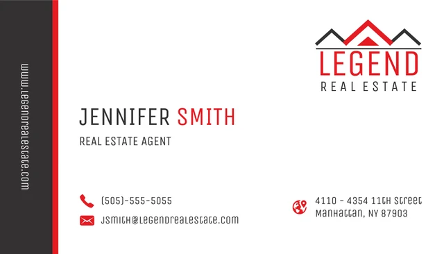 Classic Real Estate Business Card - Page 1