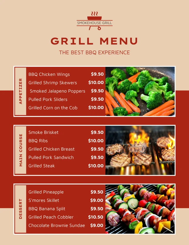 BBQ Menu