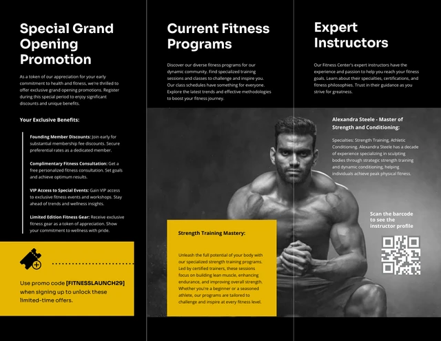 Fitness Center Grand Opening Brochure - Page 2